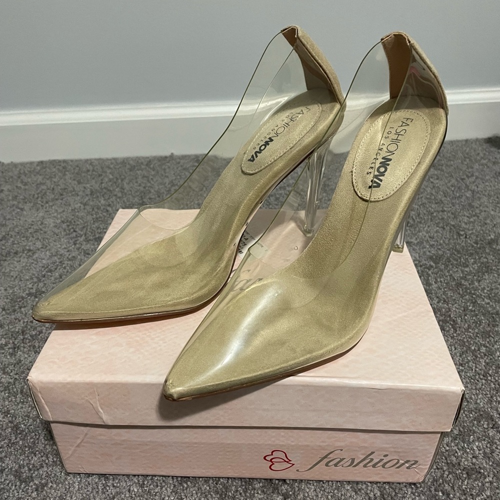 Nude/clear heels - Picture 7 of 12